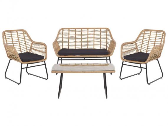 Foto Conjunto de jardín con mesa 4 plazas MINORI Beige