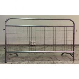 Valla Inclinada Ø40 2x1,2m 2 pies Malla 100x50 mm Doble Travesero Galvanizada