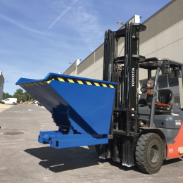 Tolva autobasculante AMC para carretilla elevadora