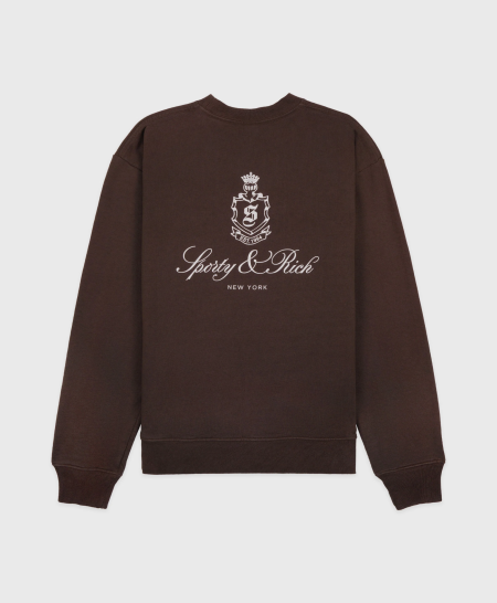 Vendome Crewneck - ChocolateWhite