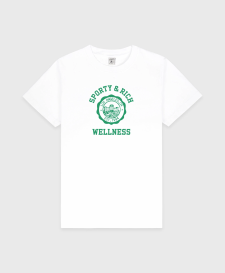 Emblem T-Shirt White/Verde