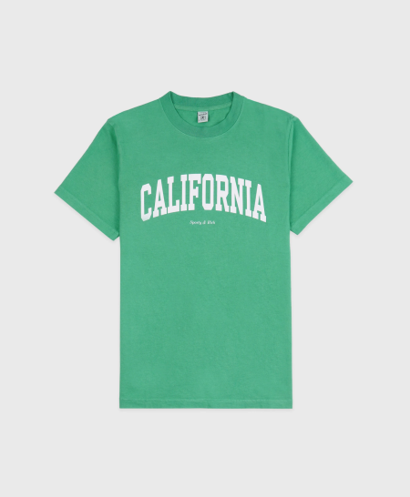 California T-Shirt - Verde/White