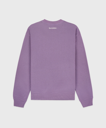 Be Nice Crewneck - EggplantCream