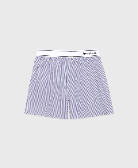 Serif Logo Boxer Short - White/Navy