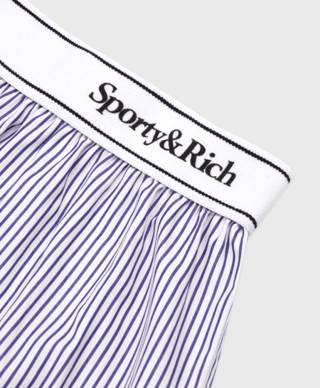 Serif Logo Boxer Short - White/Navy