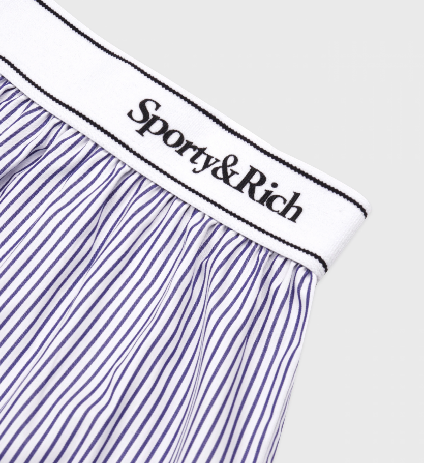 Photo Serif Logo Boxer Short - White/Navy