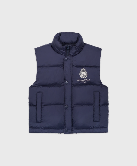 Crown L.A. Puffer Vest - Navy