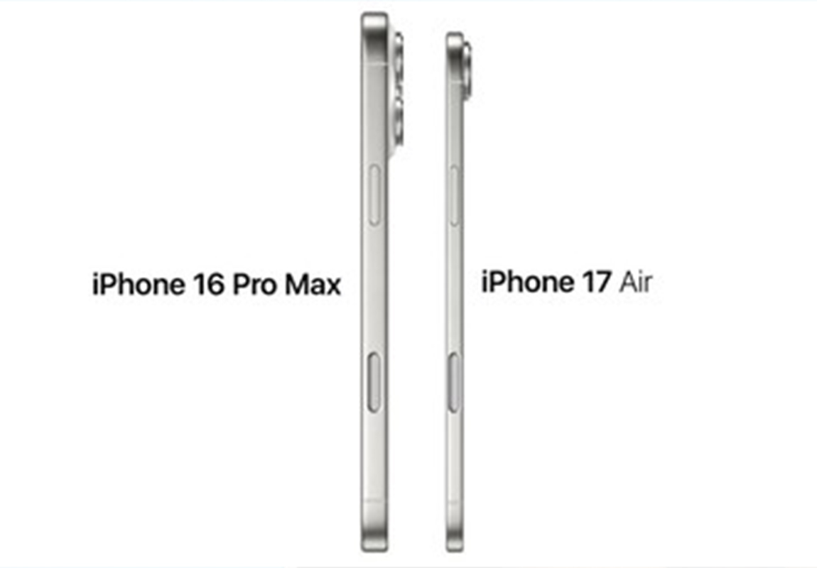 El iPhone 17 Air: el iPhone más fino de Apple ya empieza a asomar