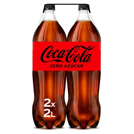 Foto Coca Cola zero azúcar pack 2 botellas 2 l